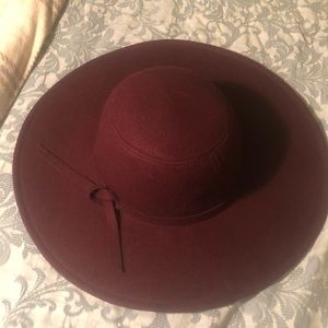 Charlotte russe burgundy hat.